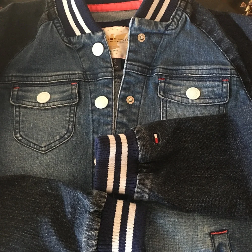 🆕 🎀 Tommy Hilfiger Girl’s Blue Jean Jacket